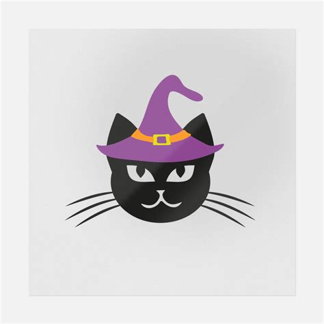 Witch rocking on halloween with her black cat